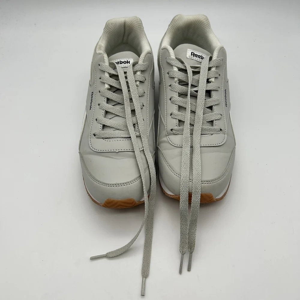 Reebok Shoes Mens Size 6 Classic Nylon 119598 Gray White Retro Sneakers Gum Sole